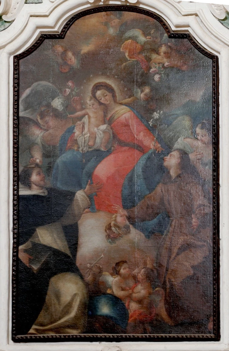 Madonna del rosario con S. Domenico e S. Antonio